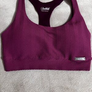 Bombshell Sportswear Rose Wine Mauve Sports Bra M